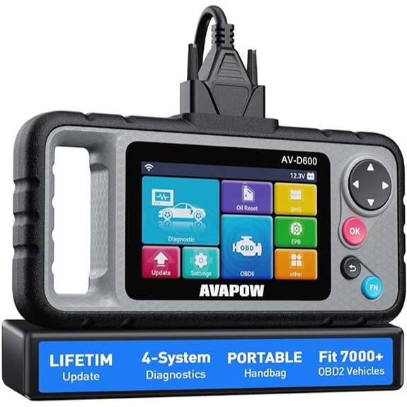 AVAPOW AV-D600 4-System Car OBD2 Diagnostic Scanner