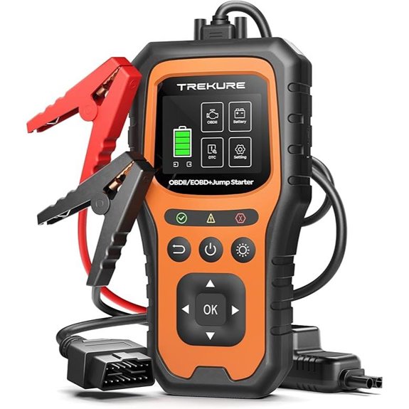 Car Jump Starter with OBD2 Scanner and Cables