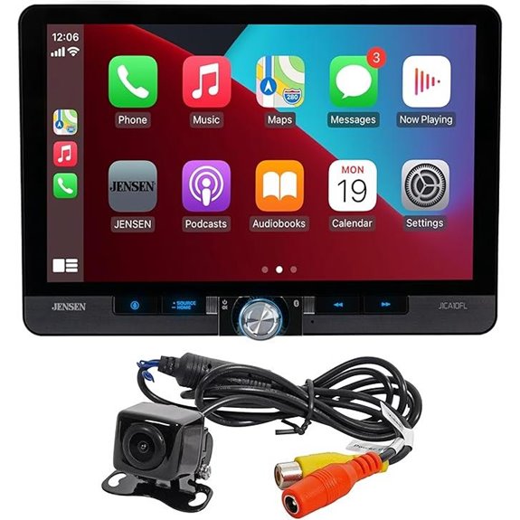 Jensen 10.1 CarPlay/Android Auto Touchscreen Stereo