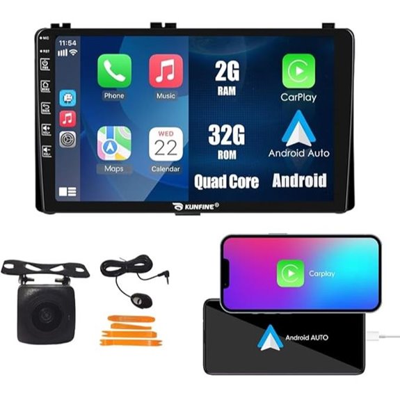 Kunfine 9 CarPlay Android Auto Navigation Stereo