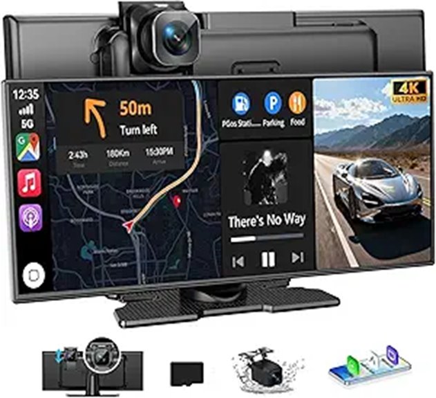 Carplay 11.5 HD Screen with Dash Cam & GPS