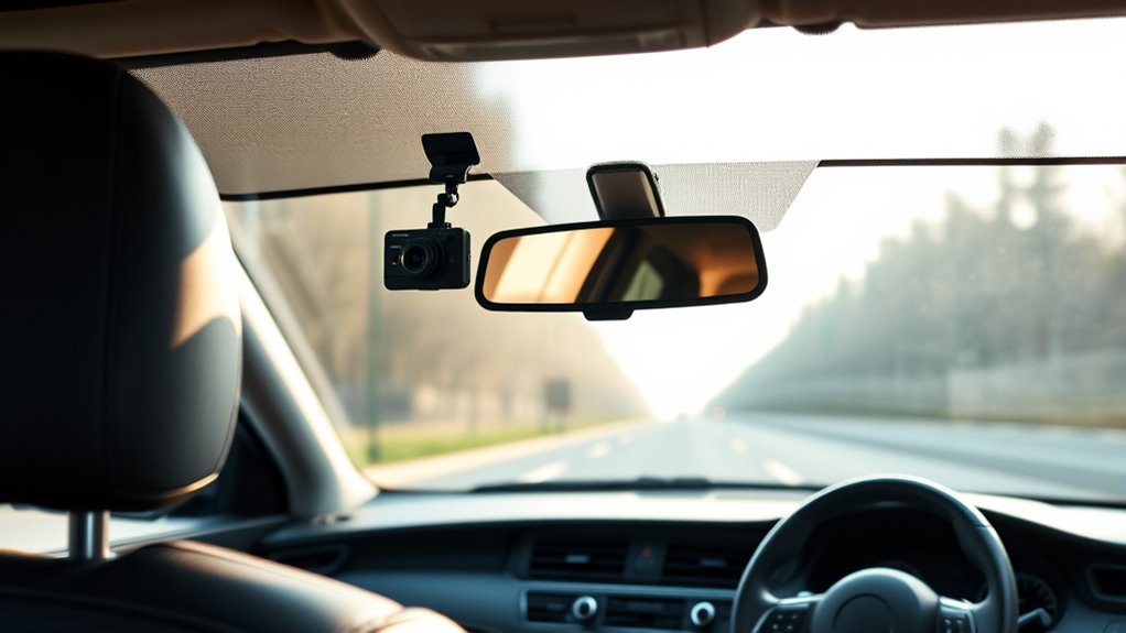 center top unobstructed camera placement