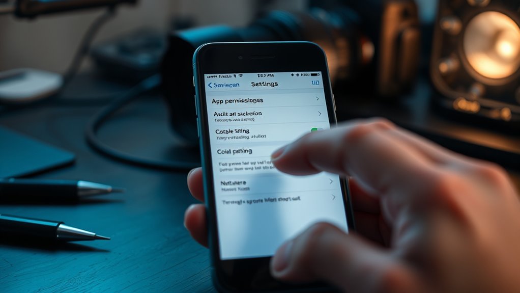 check app permission settings