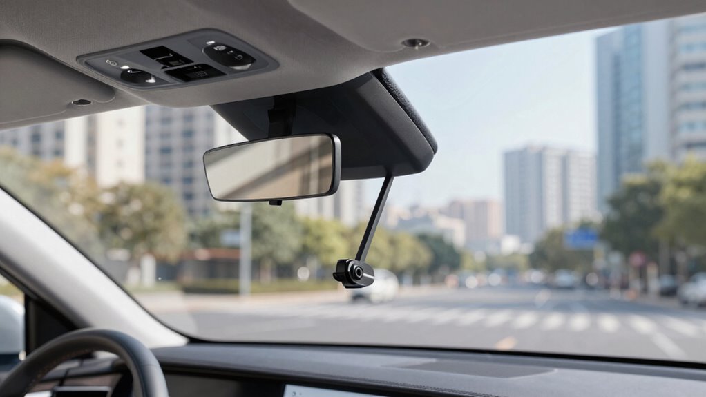 clear windshield mounting technique