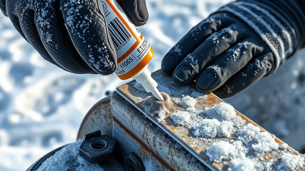 cold weather adhesive application