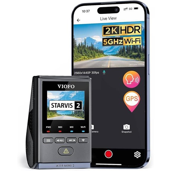 VIOFO A119 Mini 2 Dash Cam with Night Vision