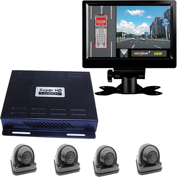 360° Bird View Car DVR System Kit with 9-inch Display