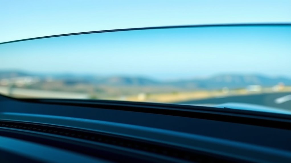 curved windshield optical distortions