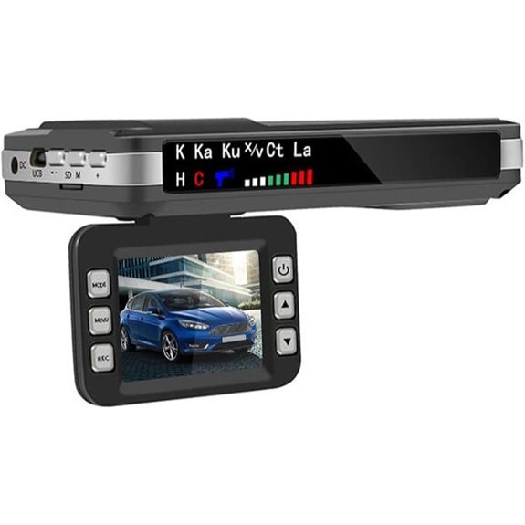 2.0 Dash Cam with Radar Detector and Night Vision