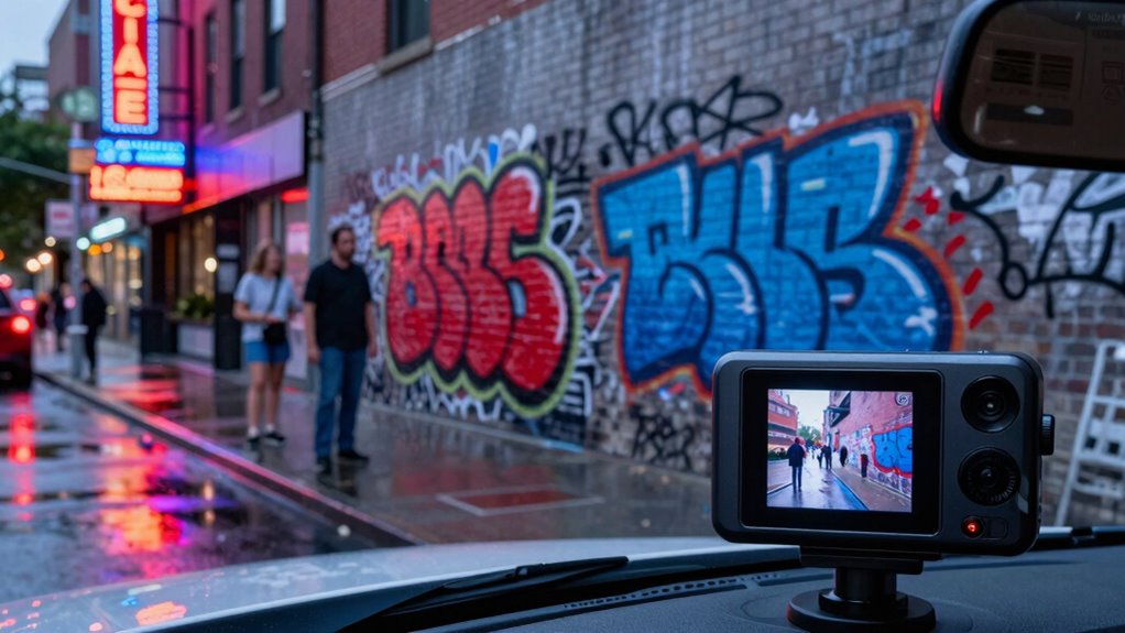 dash cams record vandalism incidents