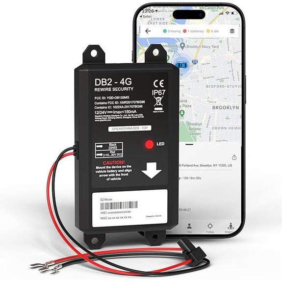 REWIRE DB2-4G GPS Vehicle Tracker with App