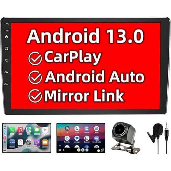 Binize 10.1 Double Din Android 13 Car Stereo with Navigation