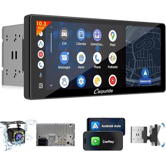 Carpuride 10.3 Double Din Touchscreen Car Stereo
