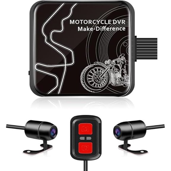 VSYSTO D6WL Dual 1080P Motorcycle Dash Cam