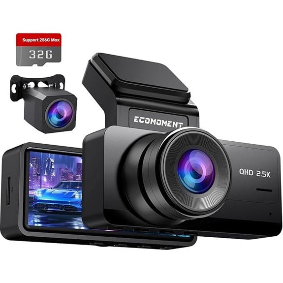 Dual 2.5K Car Dash Cam with Night Vision