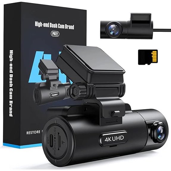 Dual 4K/2K Dash Cam with Night Vision and Parking Mode