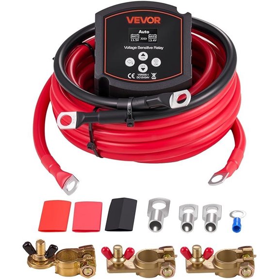 VEVOR Dual Battery Isolator Kit with LCD Screen