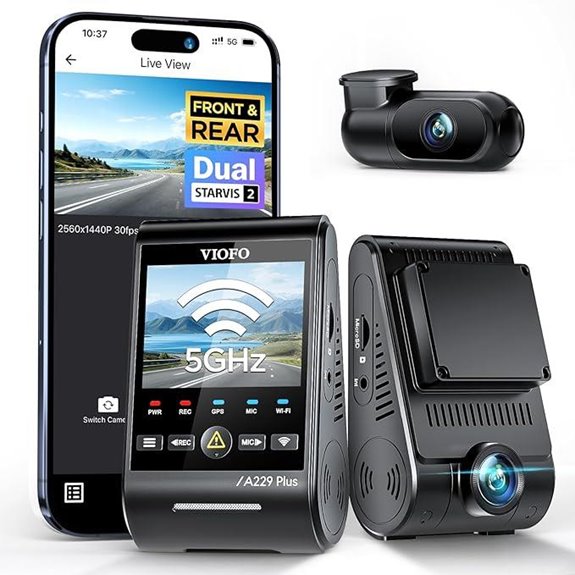 VIOFO A229 Plus Dual Dash Cam with GPS