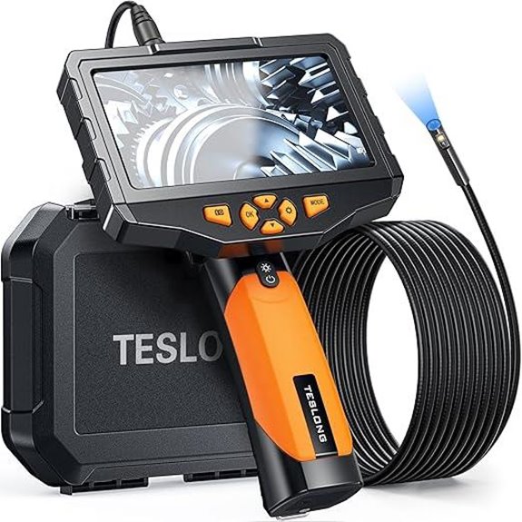 Teslong Dual Lens Inspection Camera (16.5ft 1080P Waterproof)