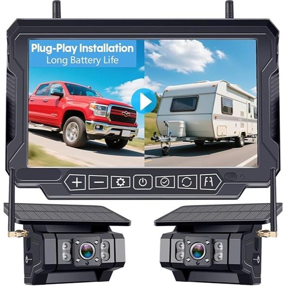 Dual Wireless RV Backup Cameras (2) with Magnetic Mount