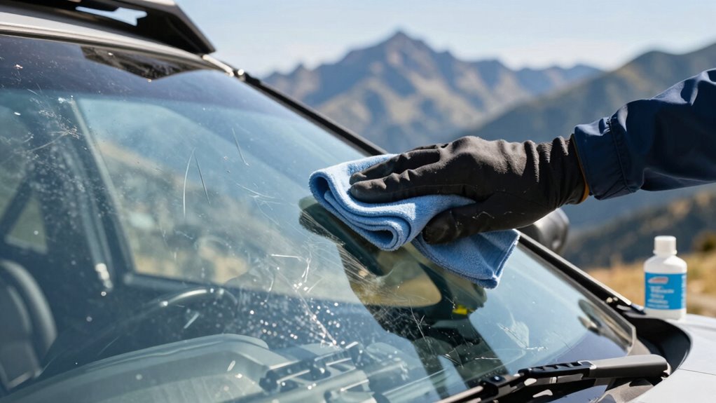 effective mount windshield cleaning
