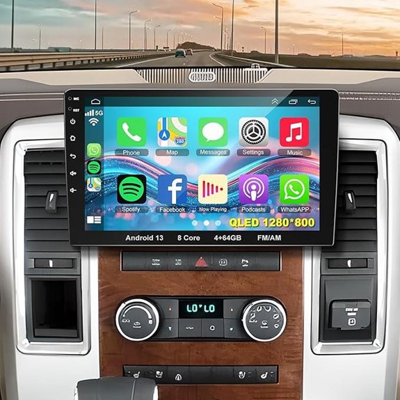 8-Core QLED Car Stereo with GPS & Wireless CarPlay