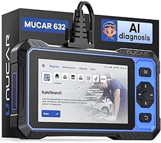 MUCAR 632 Elite OBD2 Bidirectional Diagnostic Scanner