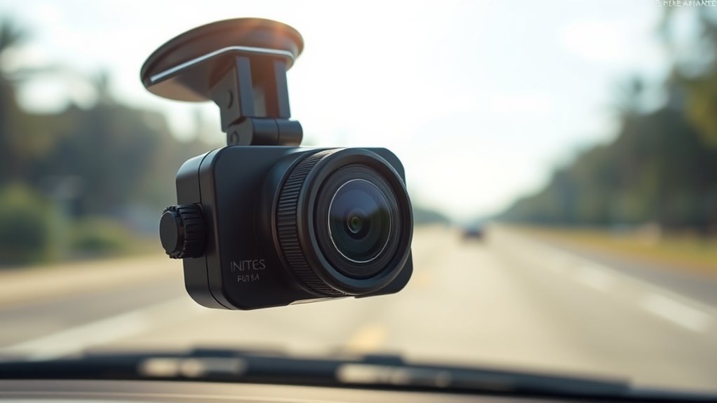 ensure dash cam is level