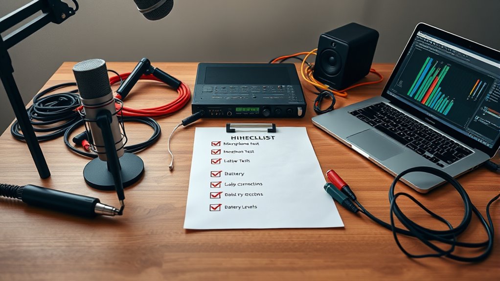 ensure equipment is ready