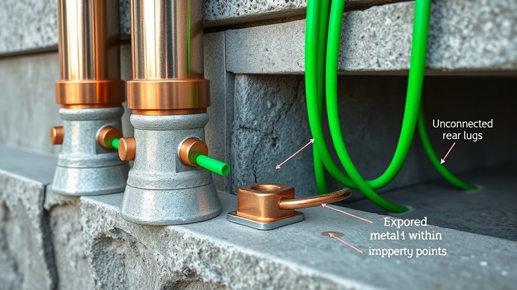 ensure permanent low resistance grounding