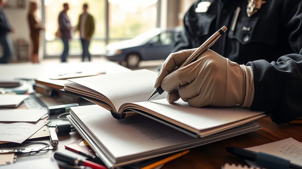 find witnesses and collect statements