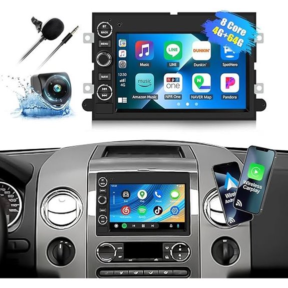 Ford F150/F250 Car Stereo with Touchscreen & Bluetooth