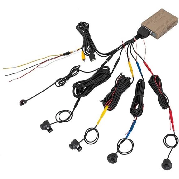 360° Bird View Car Security System with 4 Cameras