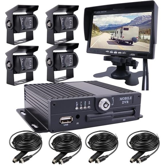 JOINLGO 4-Channel 256GB 1080P Car DVR Kit