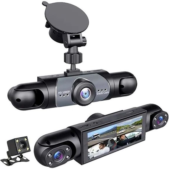 Saker 360° 4-Channel Car Dashcam System with 64GB