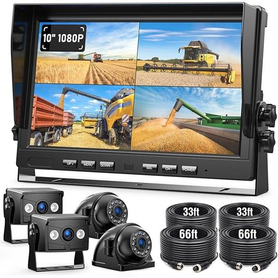 4-Wire Backup Camera System with 10 Monitor