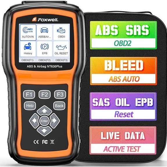FOXWELL NT630 Plus OBD2 Scanner with ABS/SRS Reset