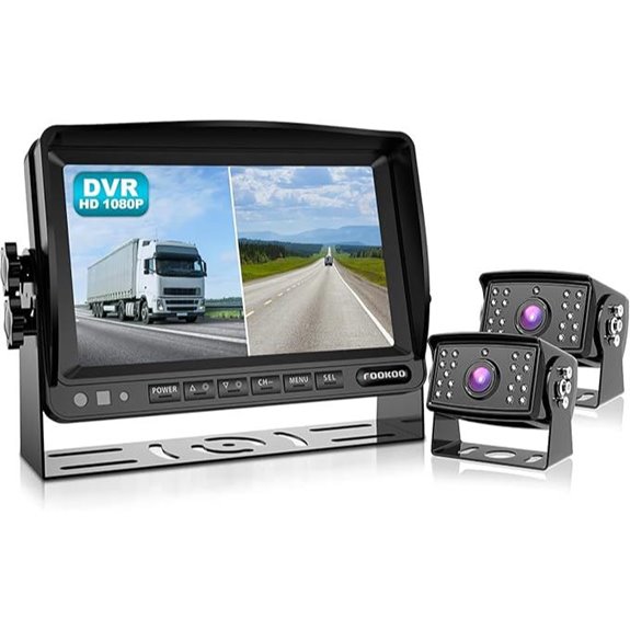 Fookoo Ⅱ 7 HD Backup Camera System with Monitor