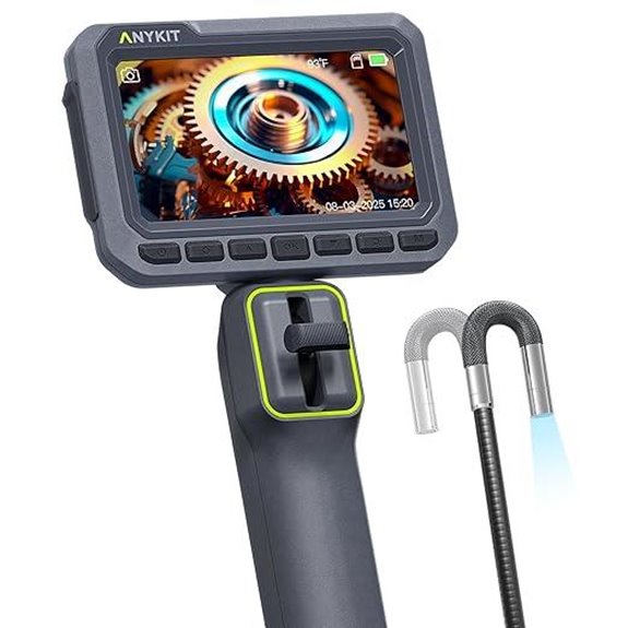 Anykit Articulating Borescope with HD Video and LED