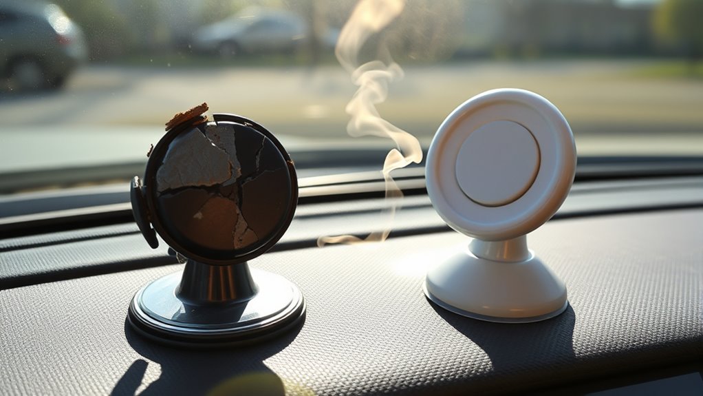 heat damages mount stability