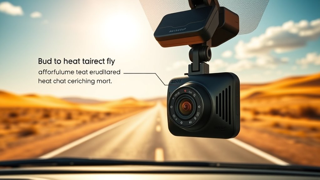 heat resistant dash cam features