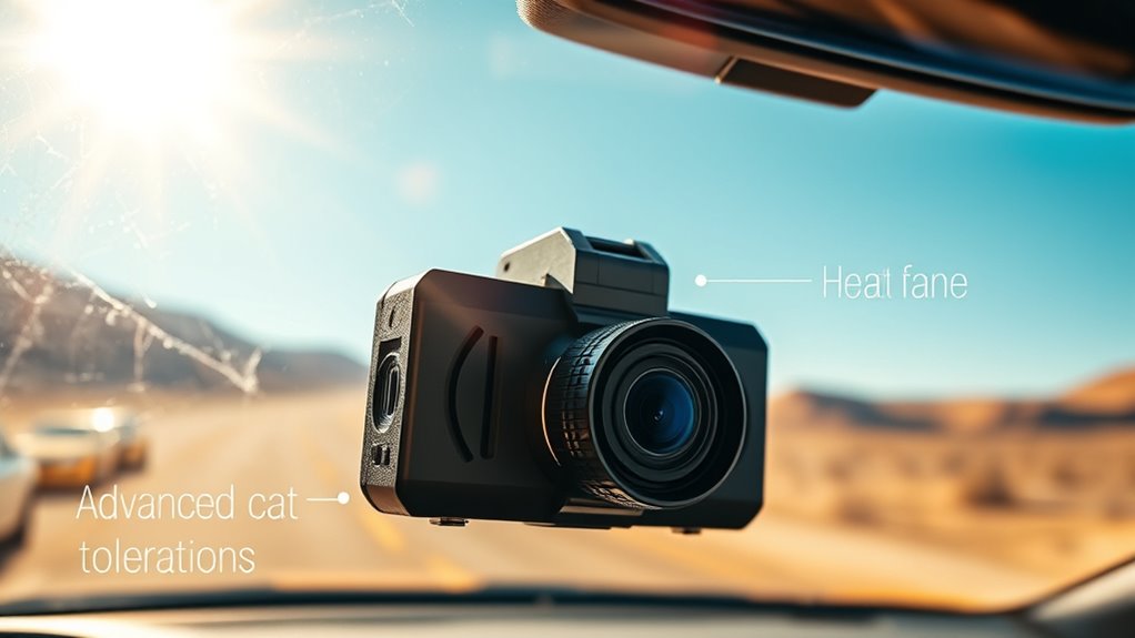 heat resistant durable dash cam