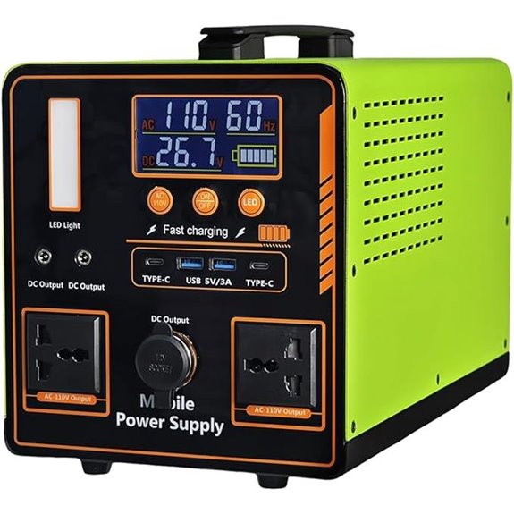 Portable 1216Wh LiFePO4 Power Station for Outdoor Use