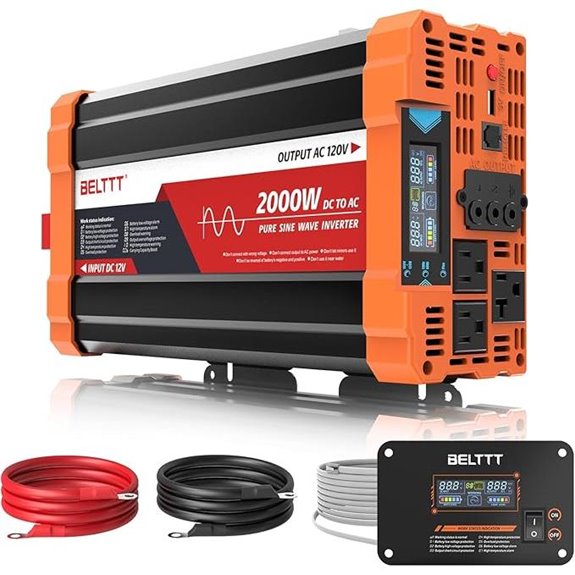 BELTTT 2000W Pure Sine Wave Car Power Inverter