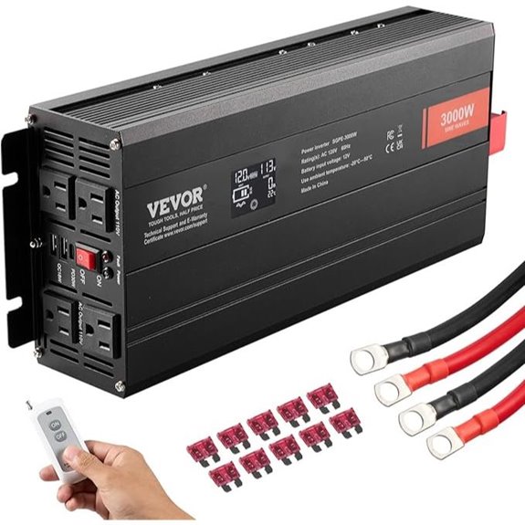 VEVOR 3000W Pure Sine Wave Inverter with Remote