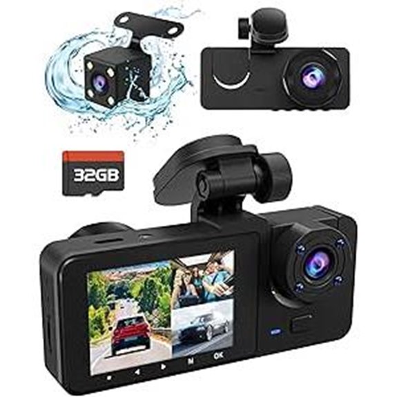 4K Front & Rear Dash Cam with Parking Monitor