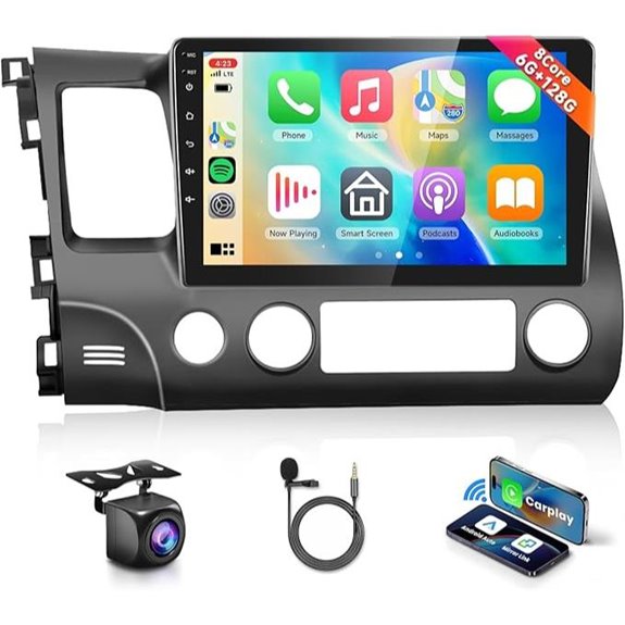 8-Core Car Stereo for Honda Civic 2006-2011