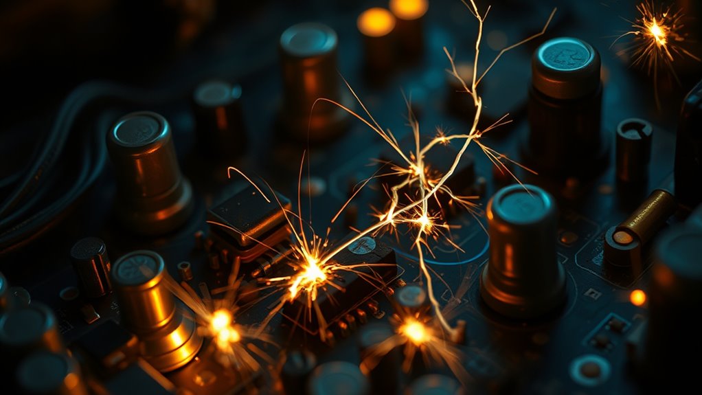 ignition noise causes distortion