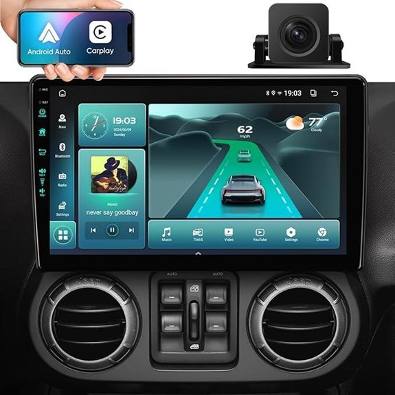 Jeep Wrangler 10.2 Car Stereo with 5G WiFi6