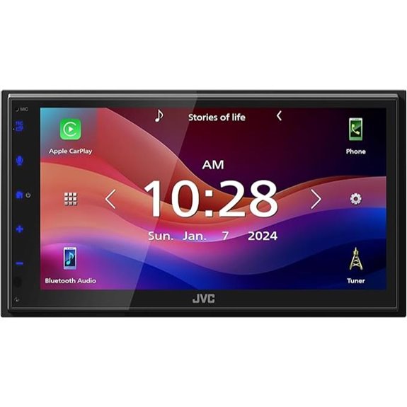JVC KW-M595BT Car Stereo with Touchscreen and Bluetooth